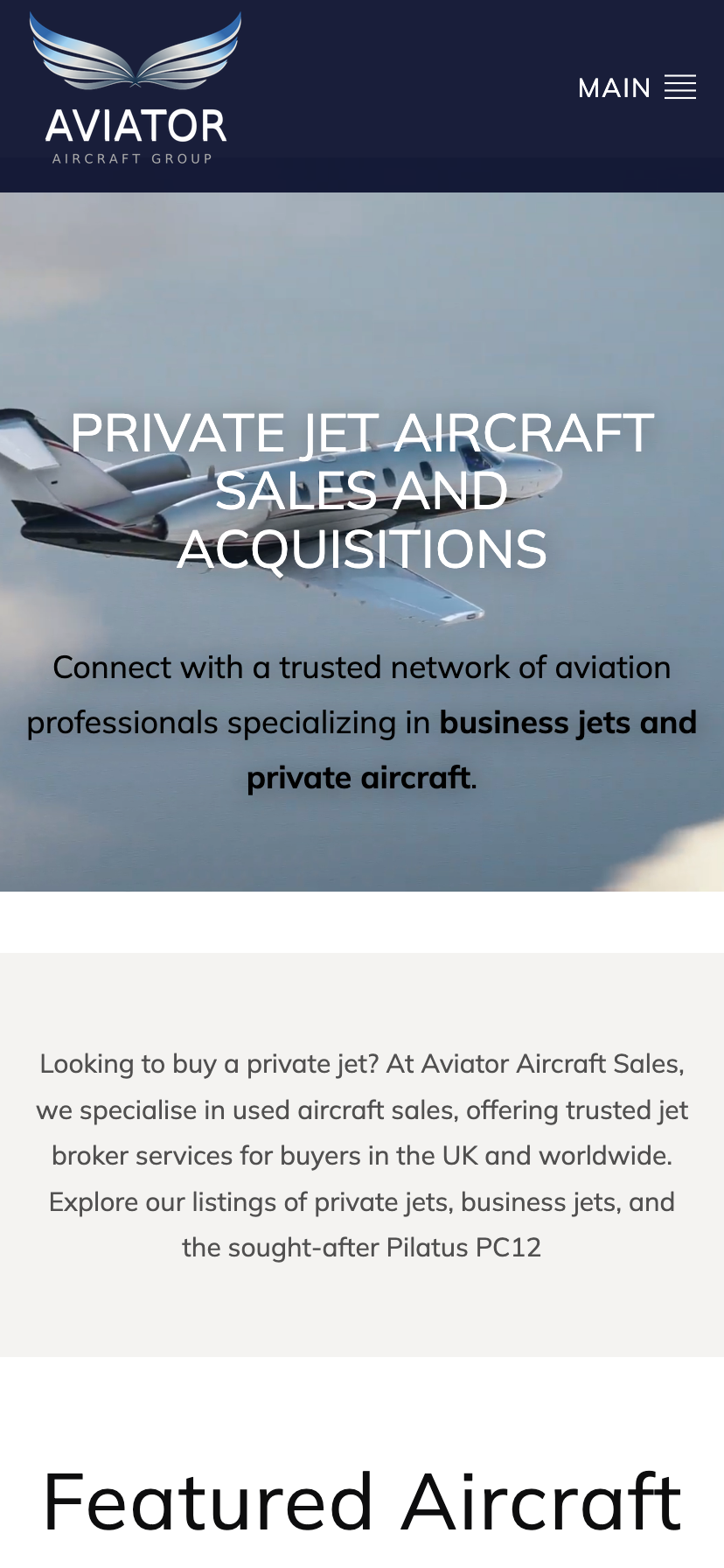 Aviator Aircraft Sales - Mobile