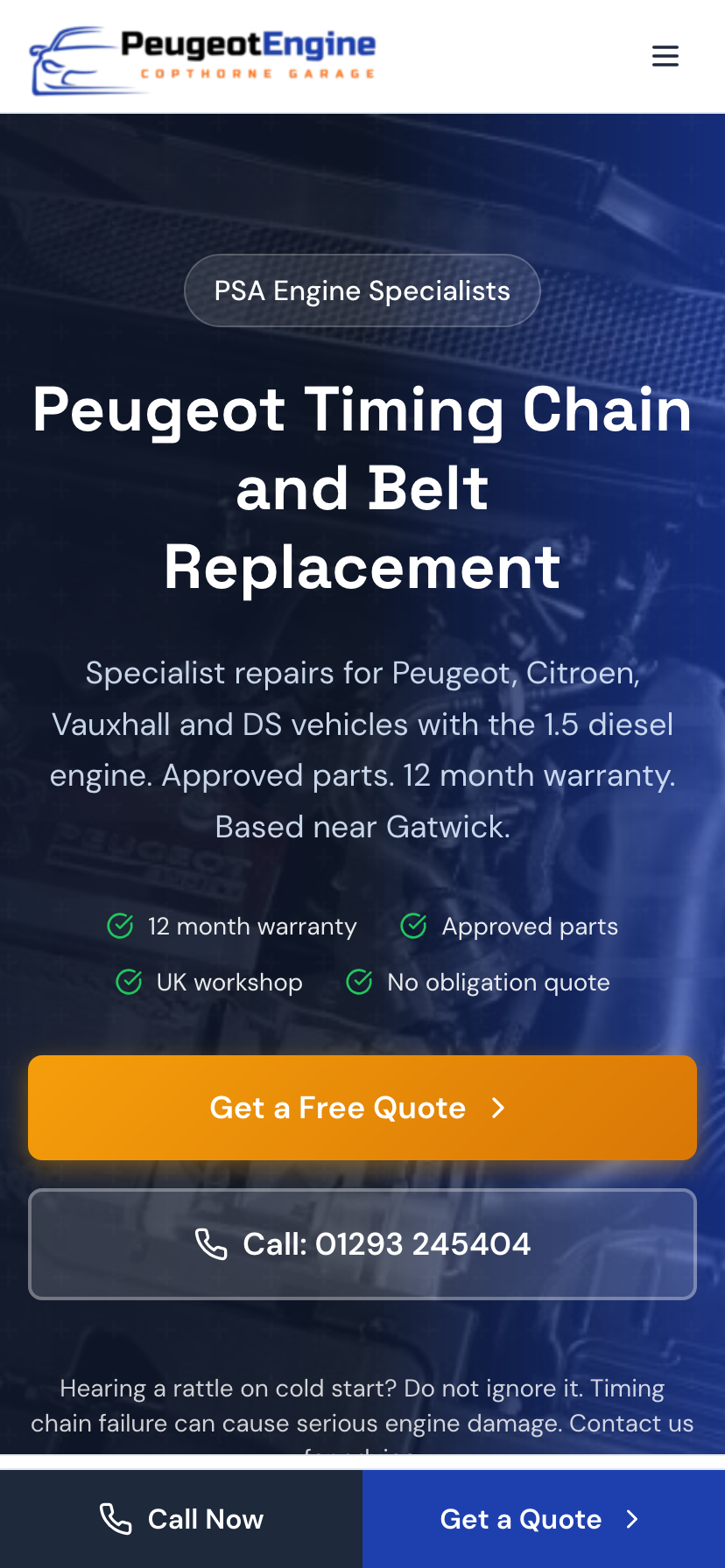 Peugeot Engine Specialists - Mobile